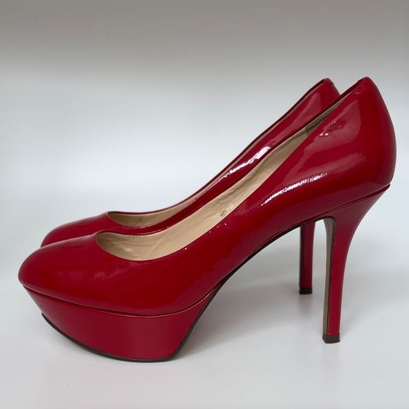 Nine West Red Platform Heels - Picture 9 of 10